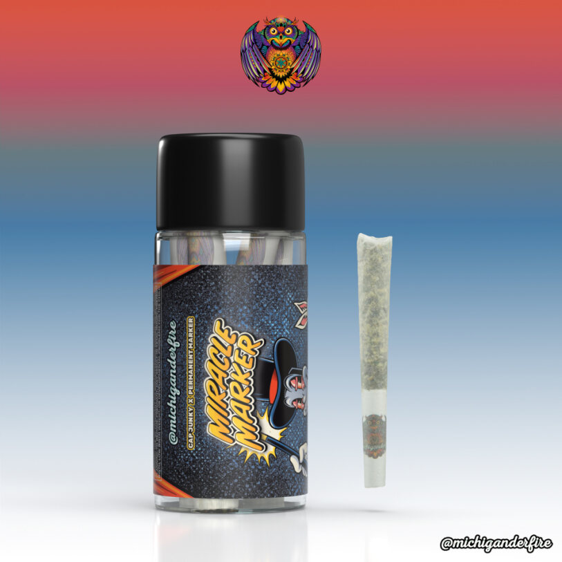 Photograph of product: Miracle Marker - 5pk Pre-roll Packs - 2.5g