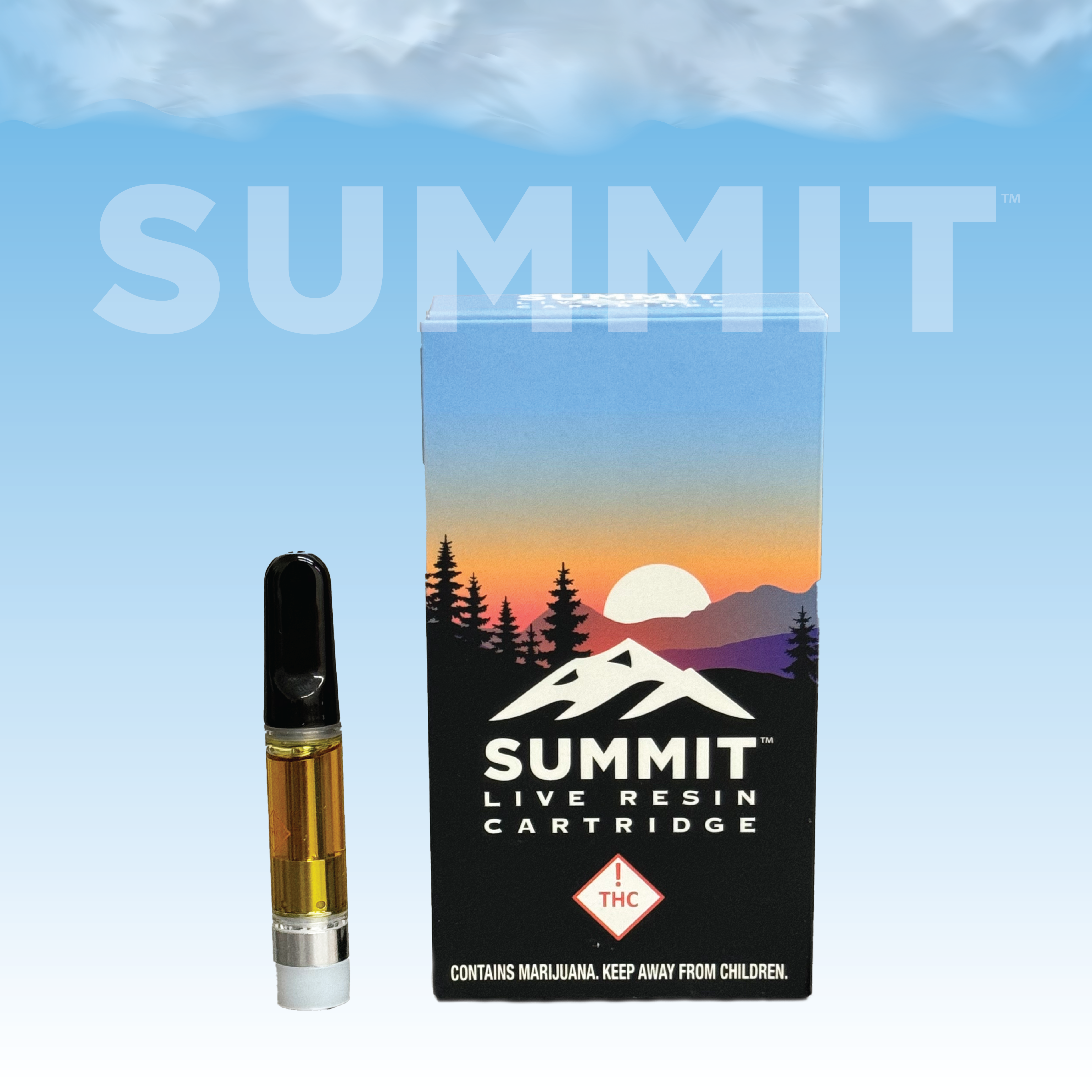 Photograph of product: Summit - Pint Sized (H) - 1g Live Resin Cartridge