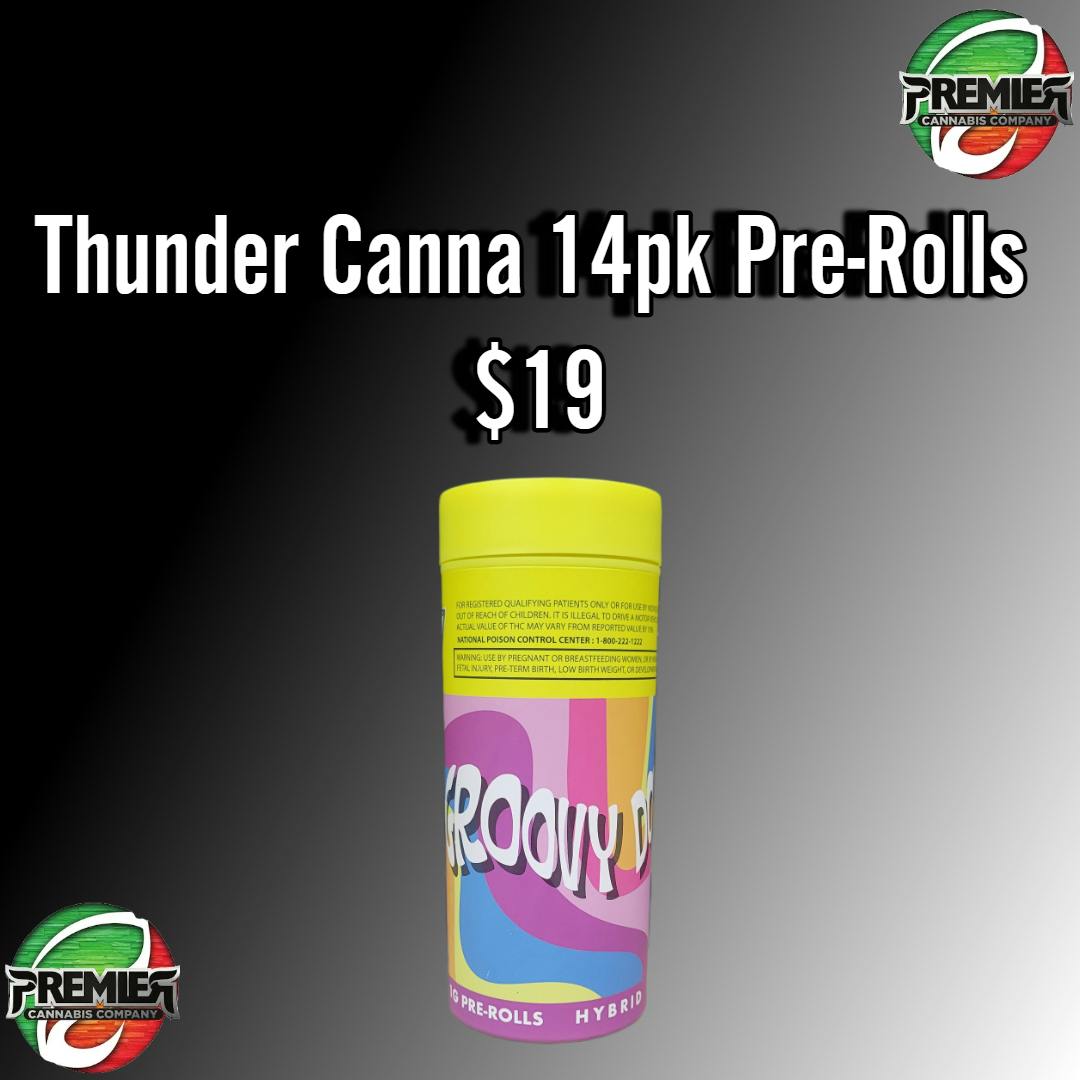 Photograph of product: FEATURED #2 Thunder Canna 14pk $19 (SAG)