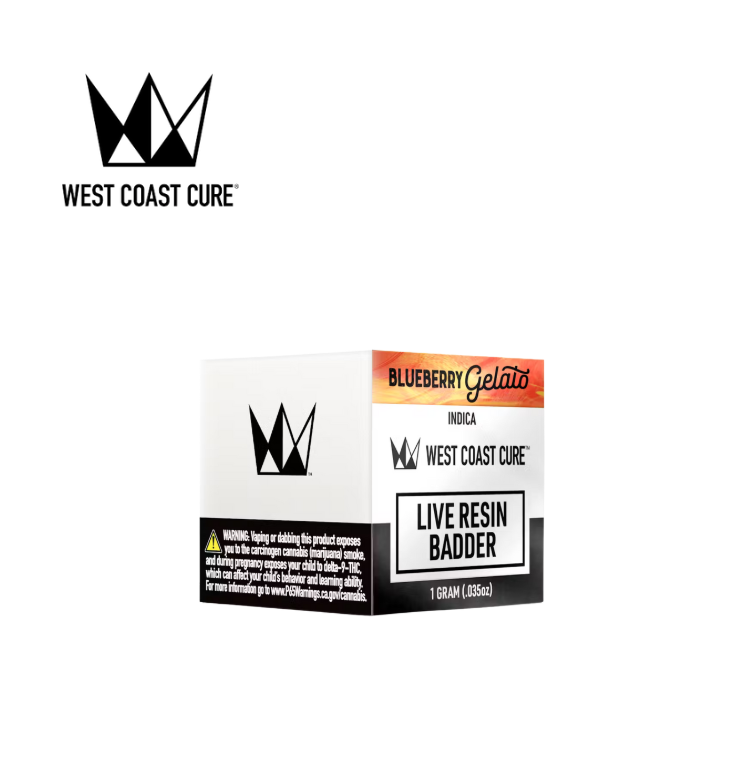 Photograph of product: BLUEBERRY GELATO 1G LIVE RESIN BADDER