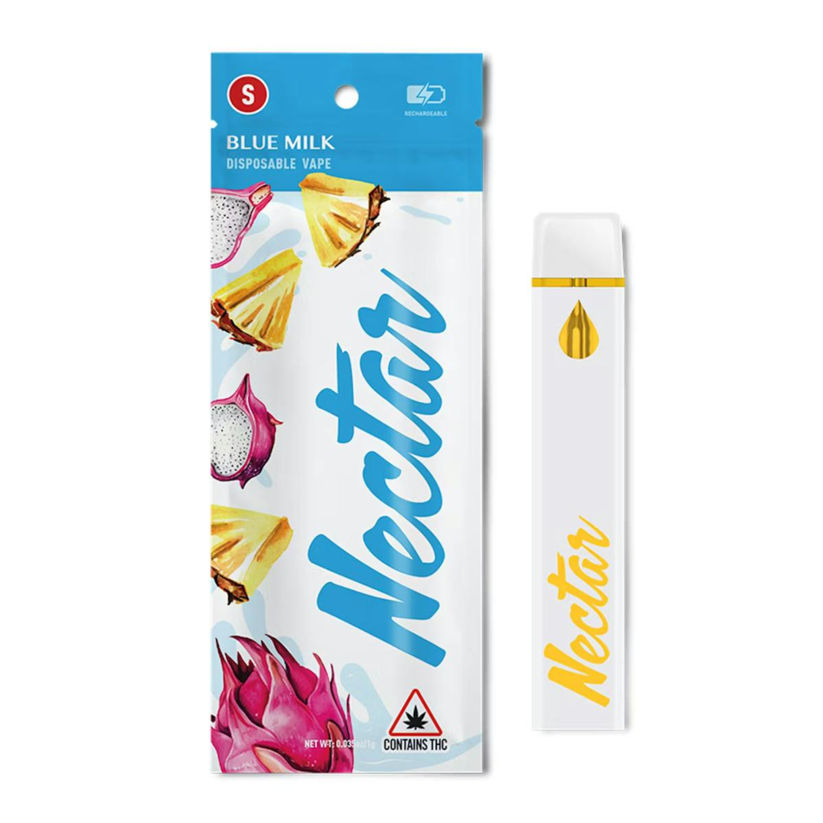 Photograph of product: 1000mg Disposable | Blue Milk | Nectar
