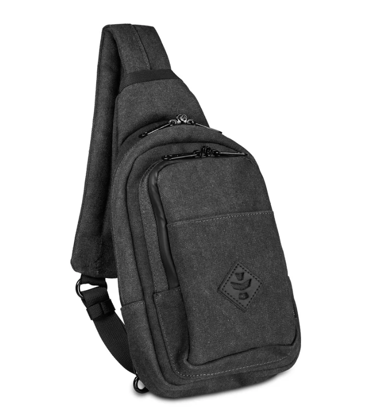 Photograph of product: Revelry - Smell Proof Zipped Cross Body Bag - Charcoal
