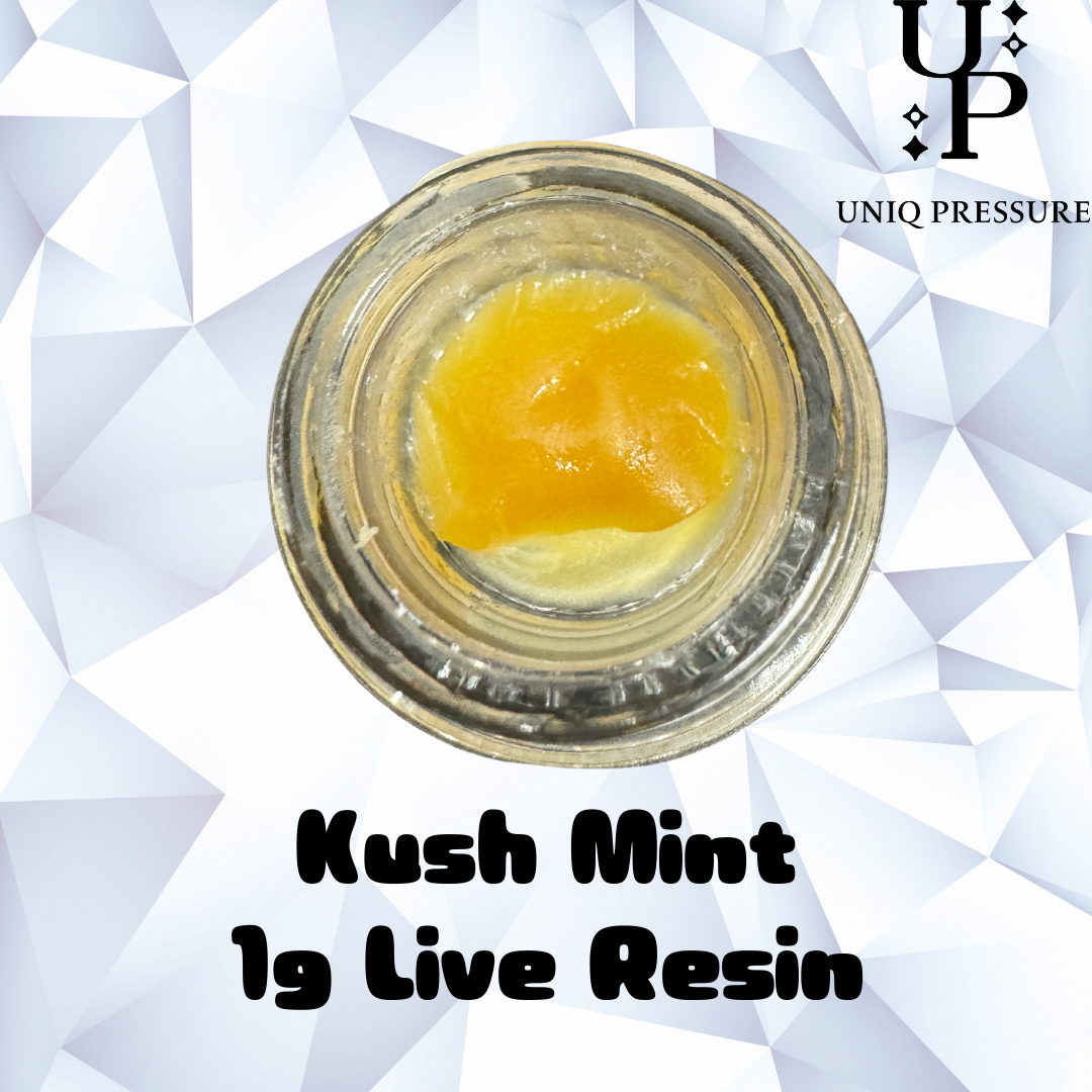 Photograph of product: Concentrate | Live Resin | Kush Mintz Uniq Pressure