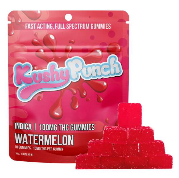 Photograph of product: Watermelon Fast Acting Gummies (100mg)