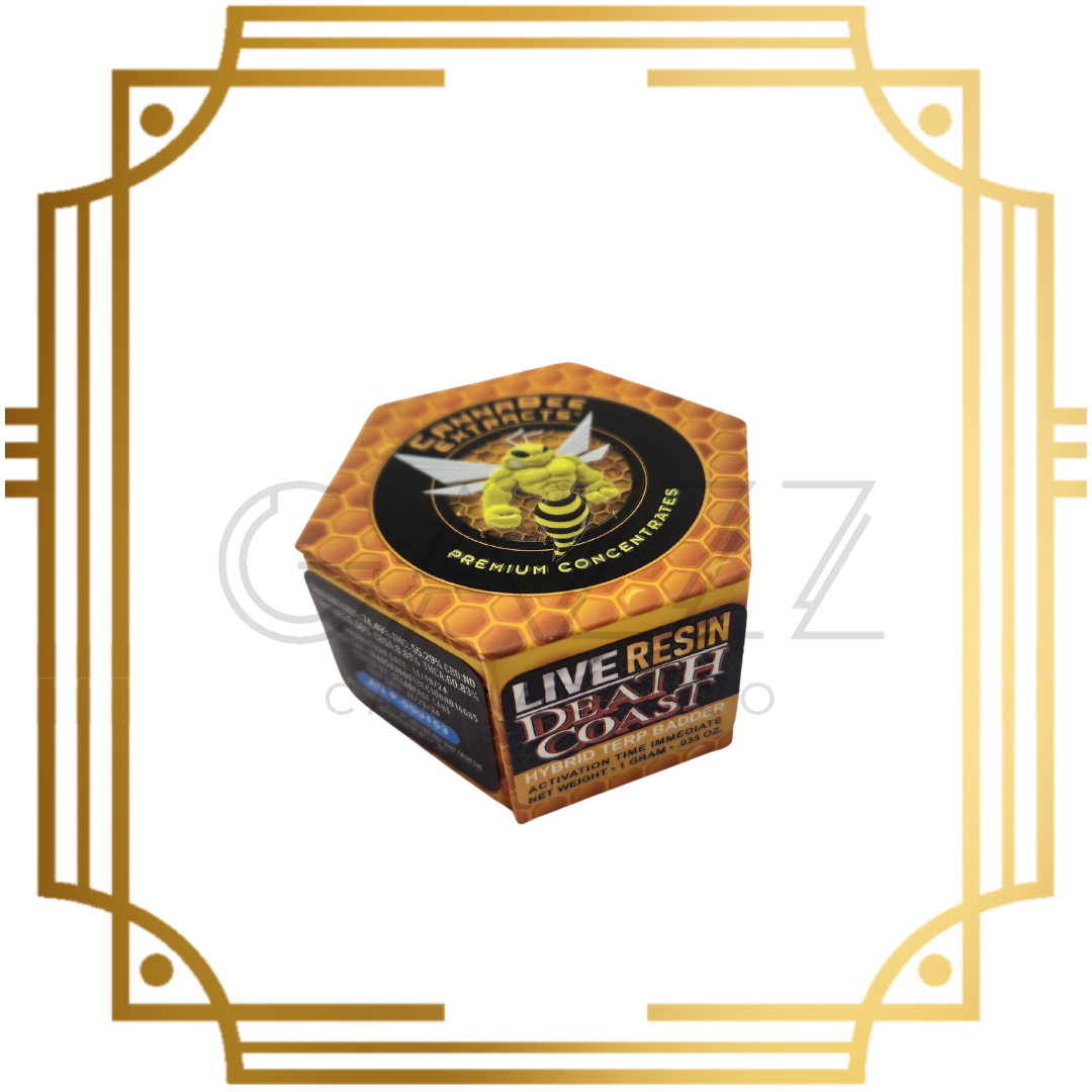 Photograph of product: Cannabee Death Coast Live Resin Badder