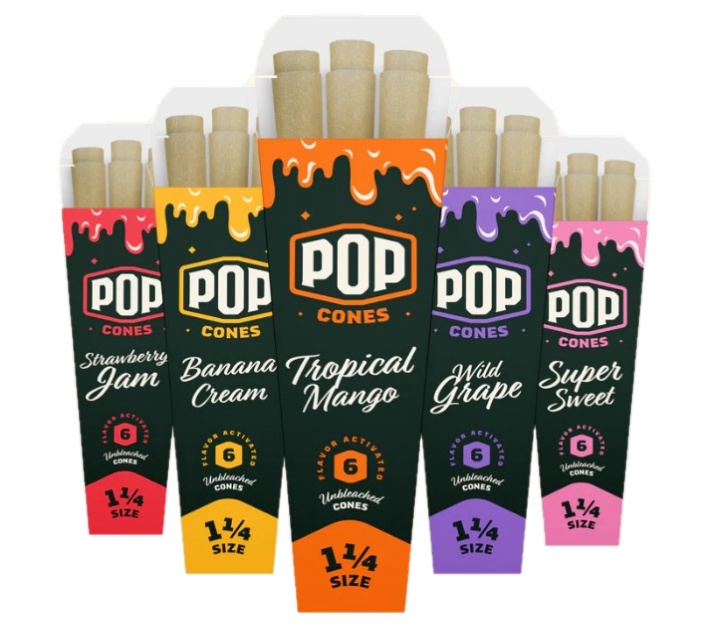 Photograph of product: Pop Cones | Ultra-thin | King Sized Cones