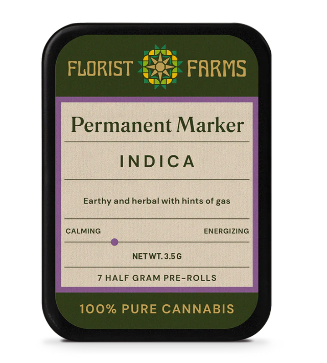 Photograph of product: Florist Farms - Permanent Marker Pre-rolls 7pk