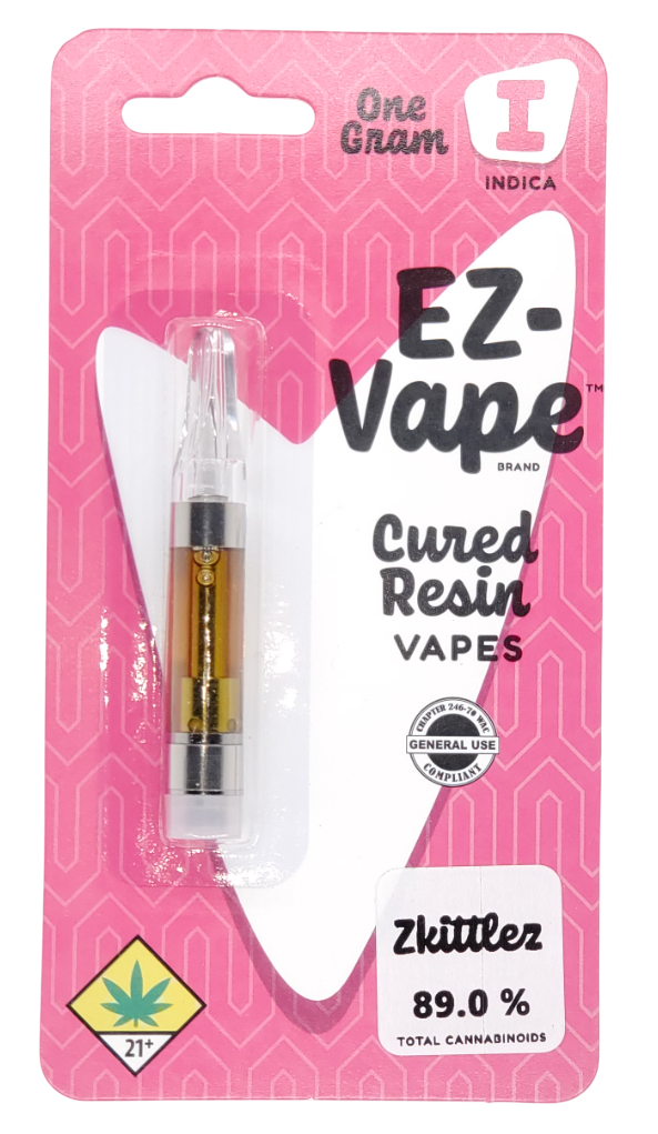 Photograph of product: EZ VAPE Zkittlez Distillate Cart 1g