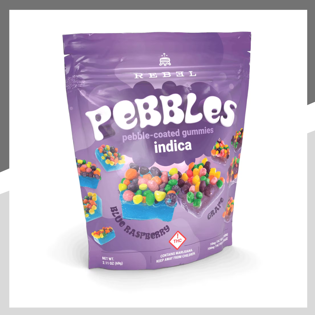 Photograph of product: Oui'd Pebbles | Gummies | 10pk | 100mg