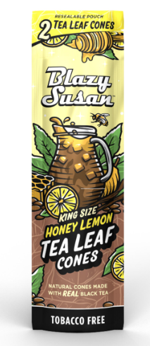 Photograph of product: Blazy Susan Honey Lemon Tea Leaf Cones King 2pk