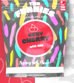 Photograph of product: Gummy Funnies Very Cherry 1:1 TH-oui:CBD [20pk] | 100mg