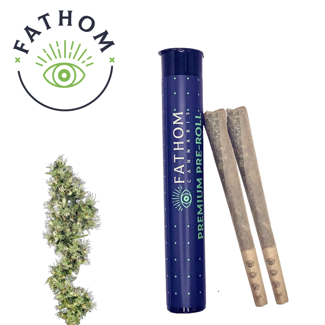 Photograph of product: Fathom Oui'd | Tongue Splasher Pre-Roll 2pk 0.5g | 1.0g