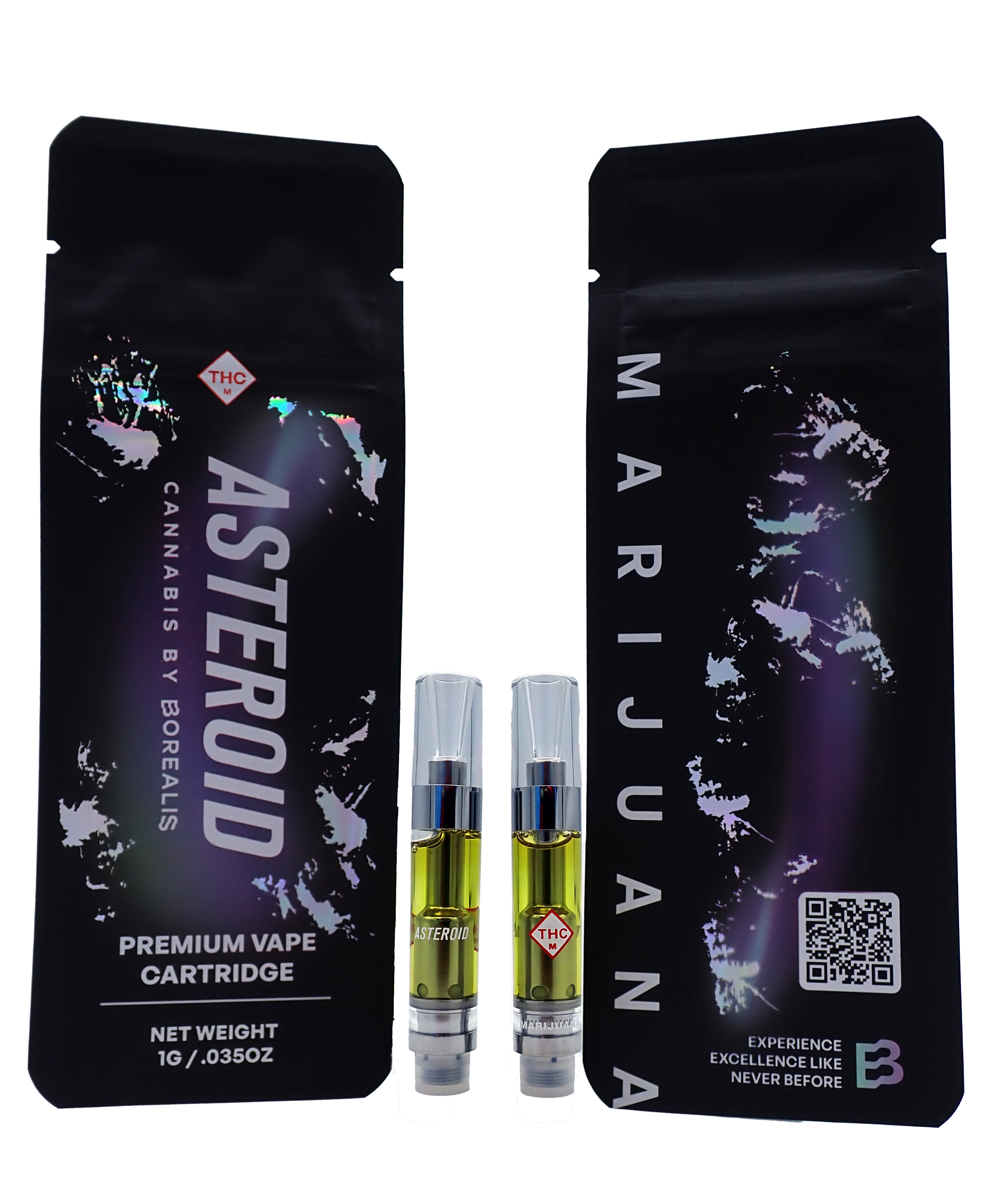 Photograph of product: Aurora Apple - Asteroid Oui'd - 1g Vape Cart