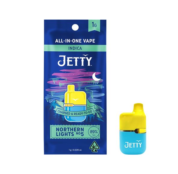 Photograph of product: Jetty Vape Mini Tank AIO - Northern Lights #5 (Oui'd)
