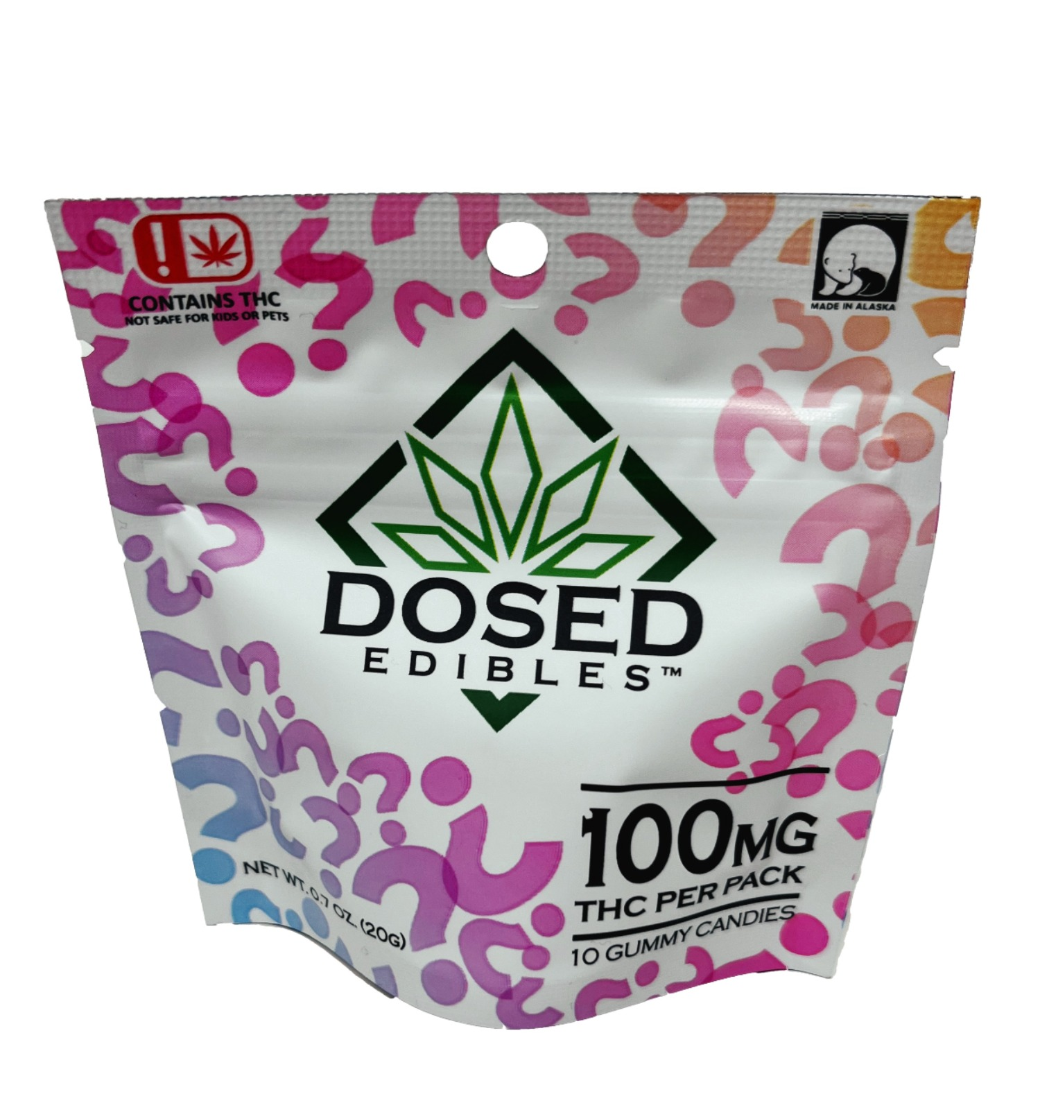Photograph of product: 10mg TH-oui Hybrid "Mystery Blend" Gummy 10-Pack by DOSED