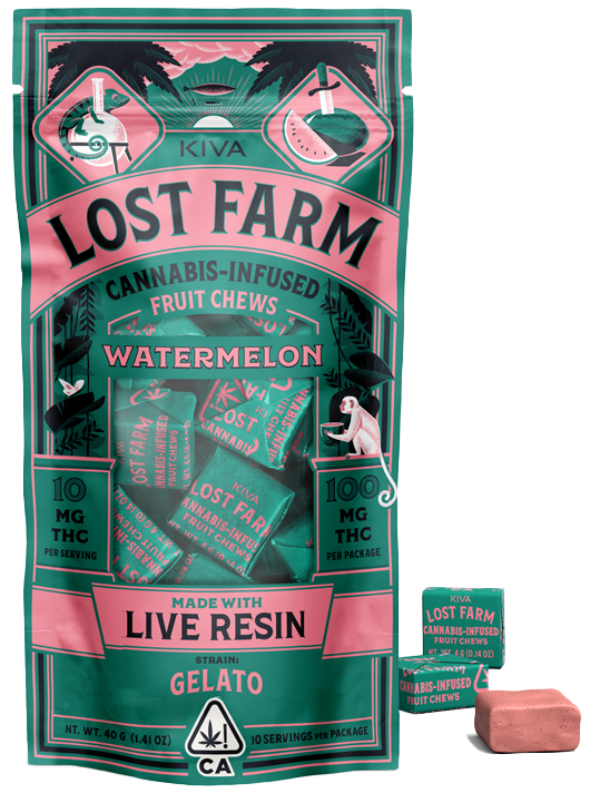 Photograph of product: Lost Farms | Watermelon Fruit Chews (Gelato) | 46G LR