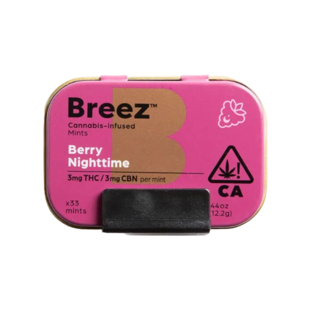 Photograph of product: Breez - 100mg - 33ct - Berry Nighttime Tablets