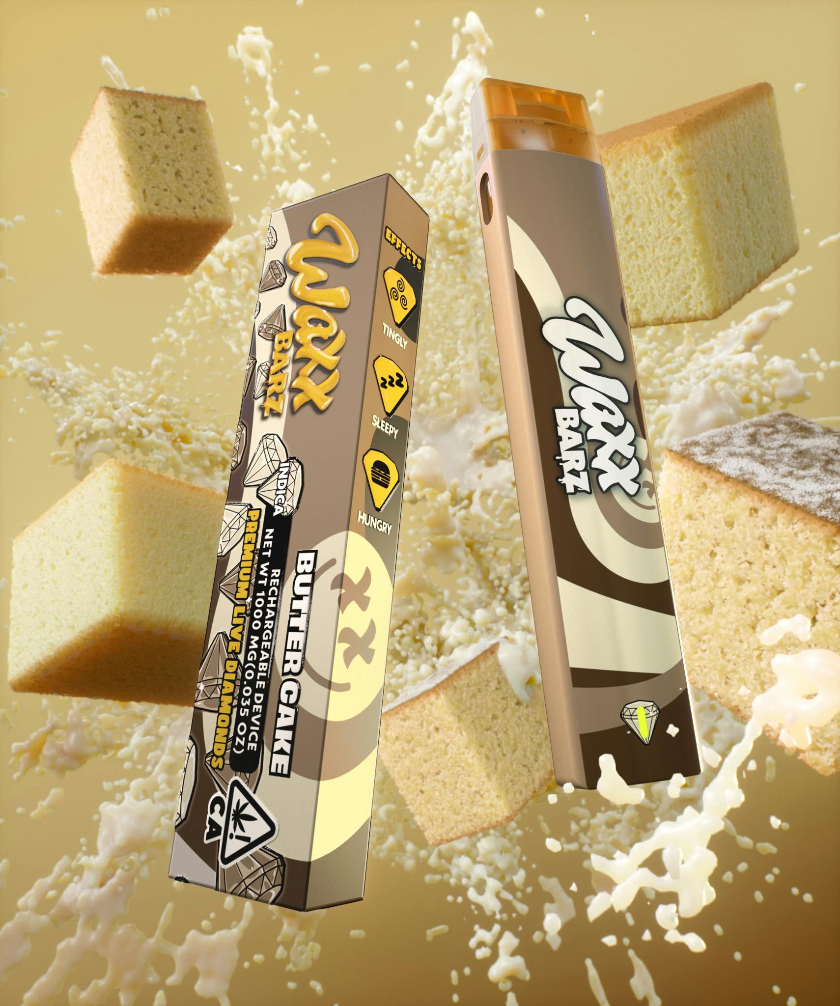 Photograph of product: Butter Cake Live Diamond Disposable 1g