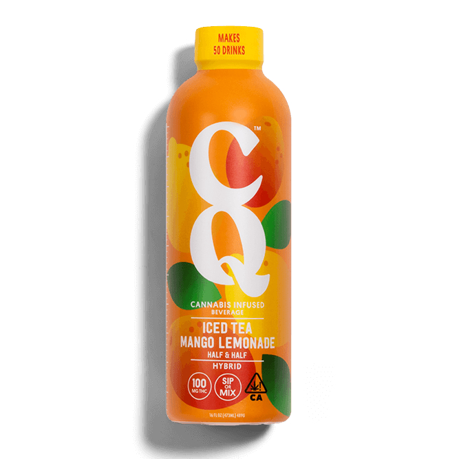 Photograph of product: CQ: ICED TEA & MANGO LEMONADE 100MG