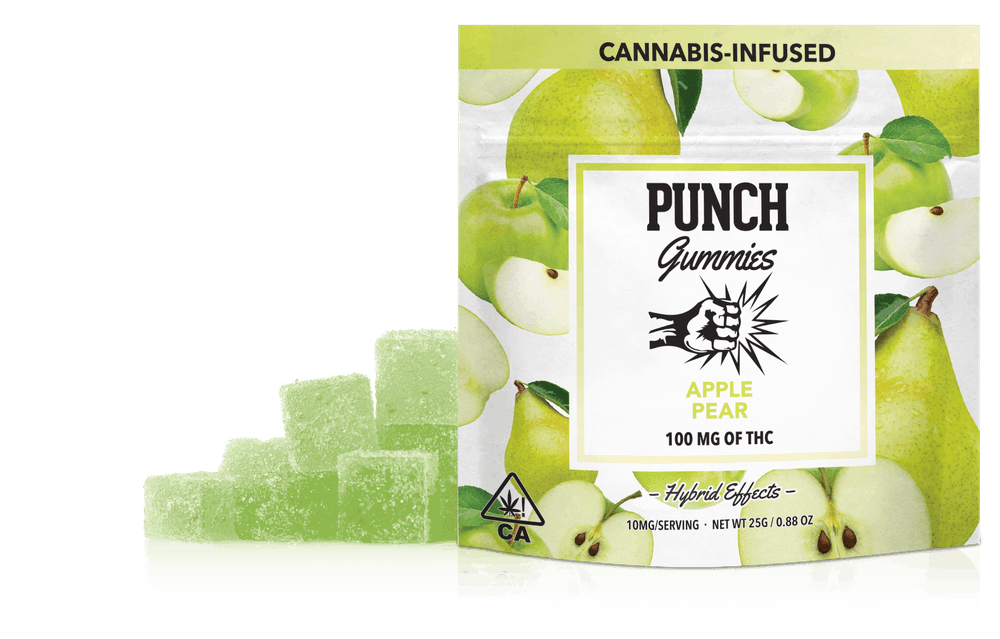 Photograph of product: PUNCH GUMMIES - APPLE PEAR 100MG