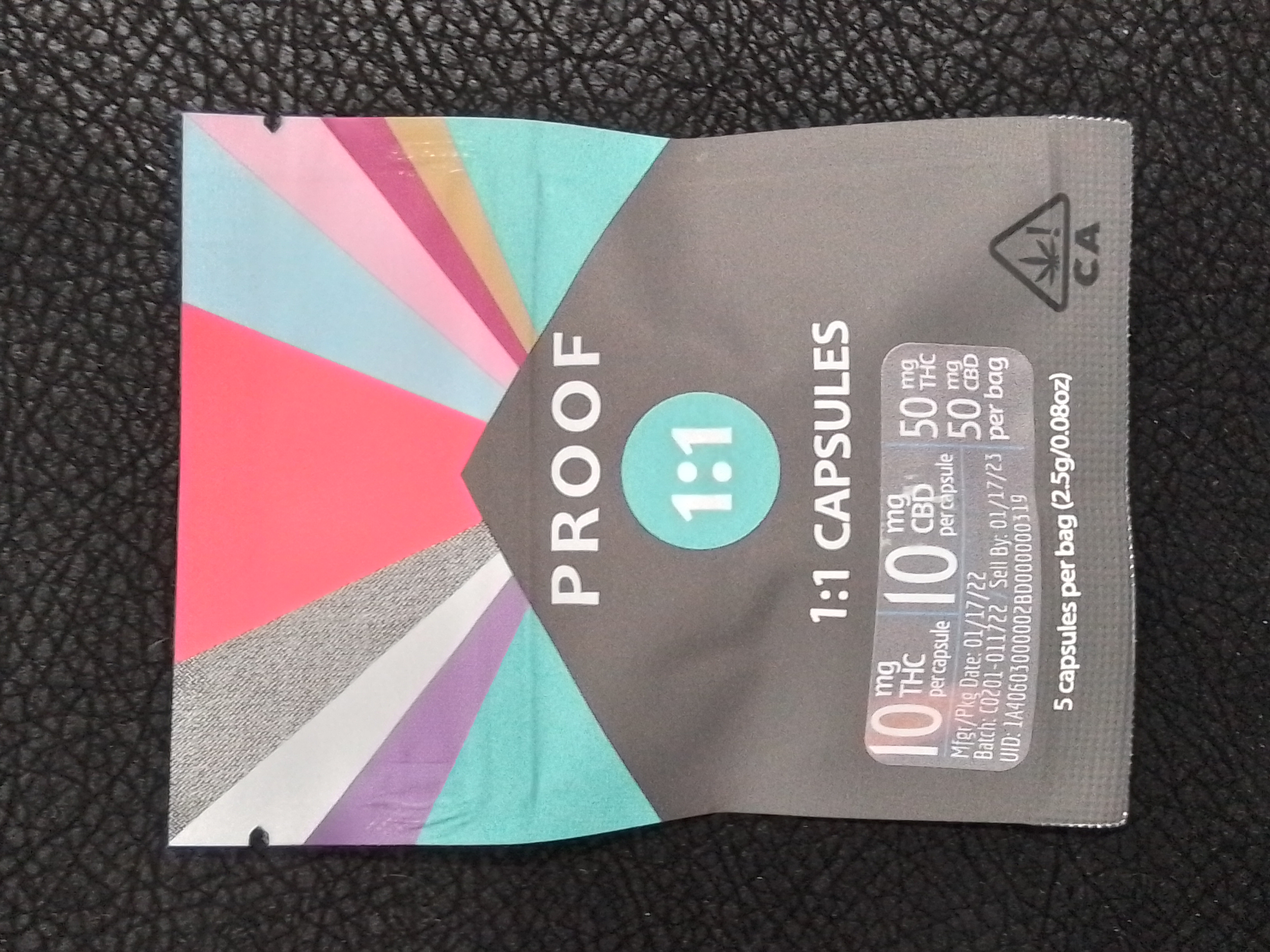 Photograph of product: PROOF 1:1 Balanced Capsules - 5pk