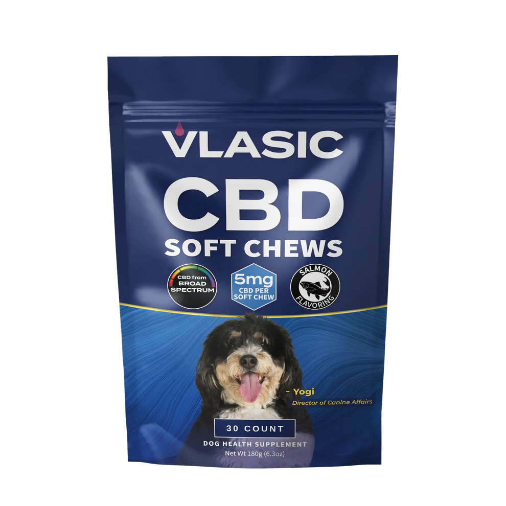 Photograph of product: Vlasic Labs - Broad Spectrum CBD Dog Chews Salmon 150mg