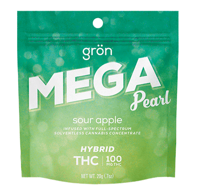 Photograph of product: Sour Apple Mega Pearl TH-oui | 100mg