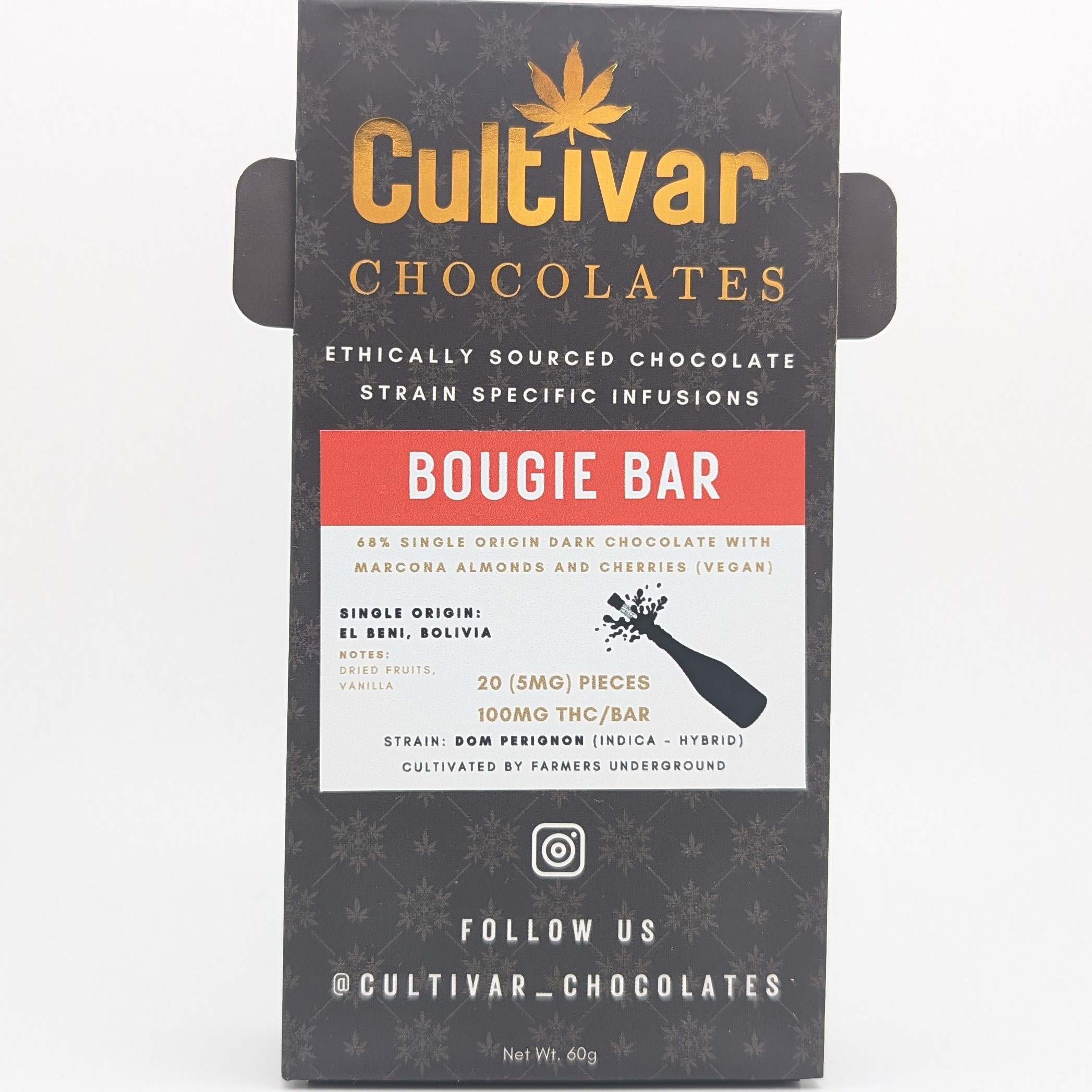 Photograph of product: Bougie Chocolate Bar 100mg