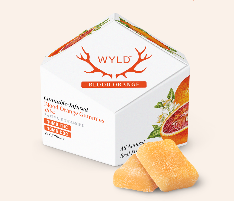Photograph of product: Wyld | Blood Orange 1:1 Thc:Cbc + Oui'd Enhanced   100 Mg