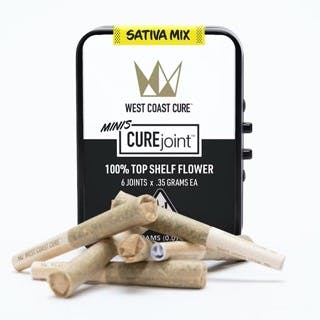 Photograph of product: Sativa Mix | .35g x 6 Pre-Roll Pack