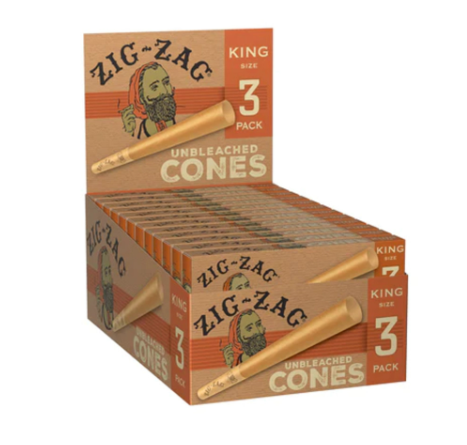 Photograph of product: 3ct King Size - Unbleached Cones Carton