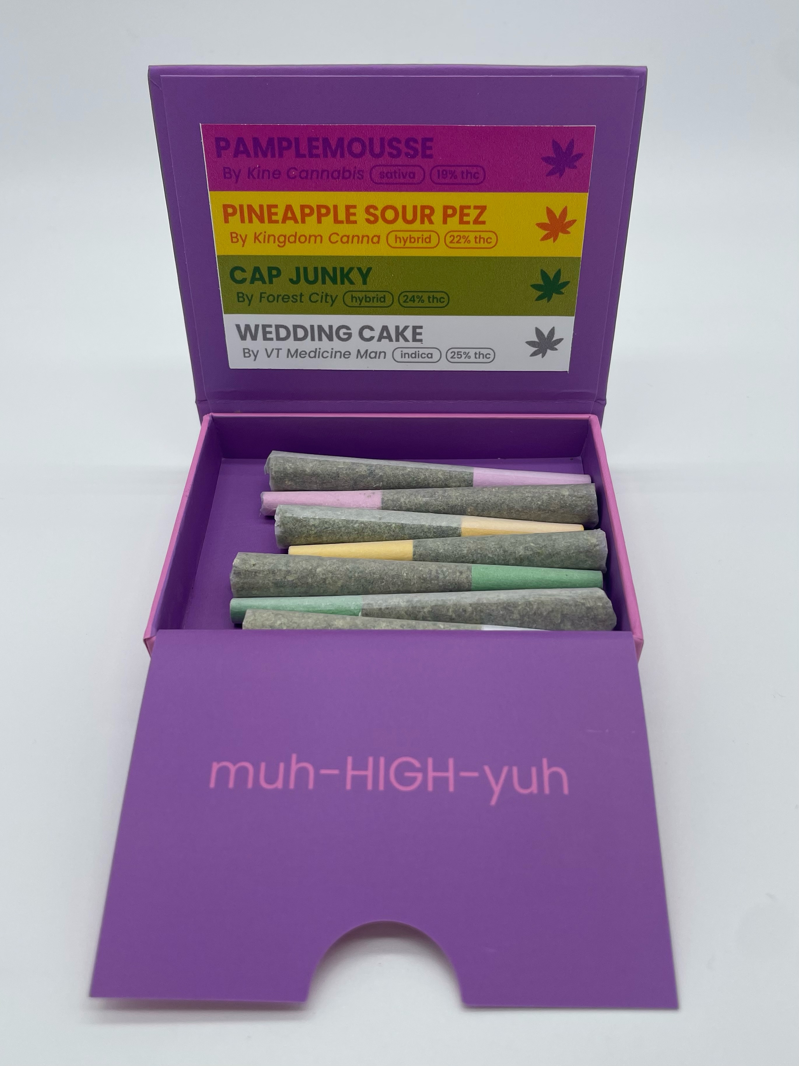 Photograph of Product: Mechayeh | Variety 7-pack | Pre-Roll multipack | 3.5g | 19-25% THC