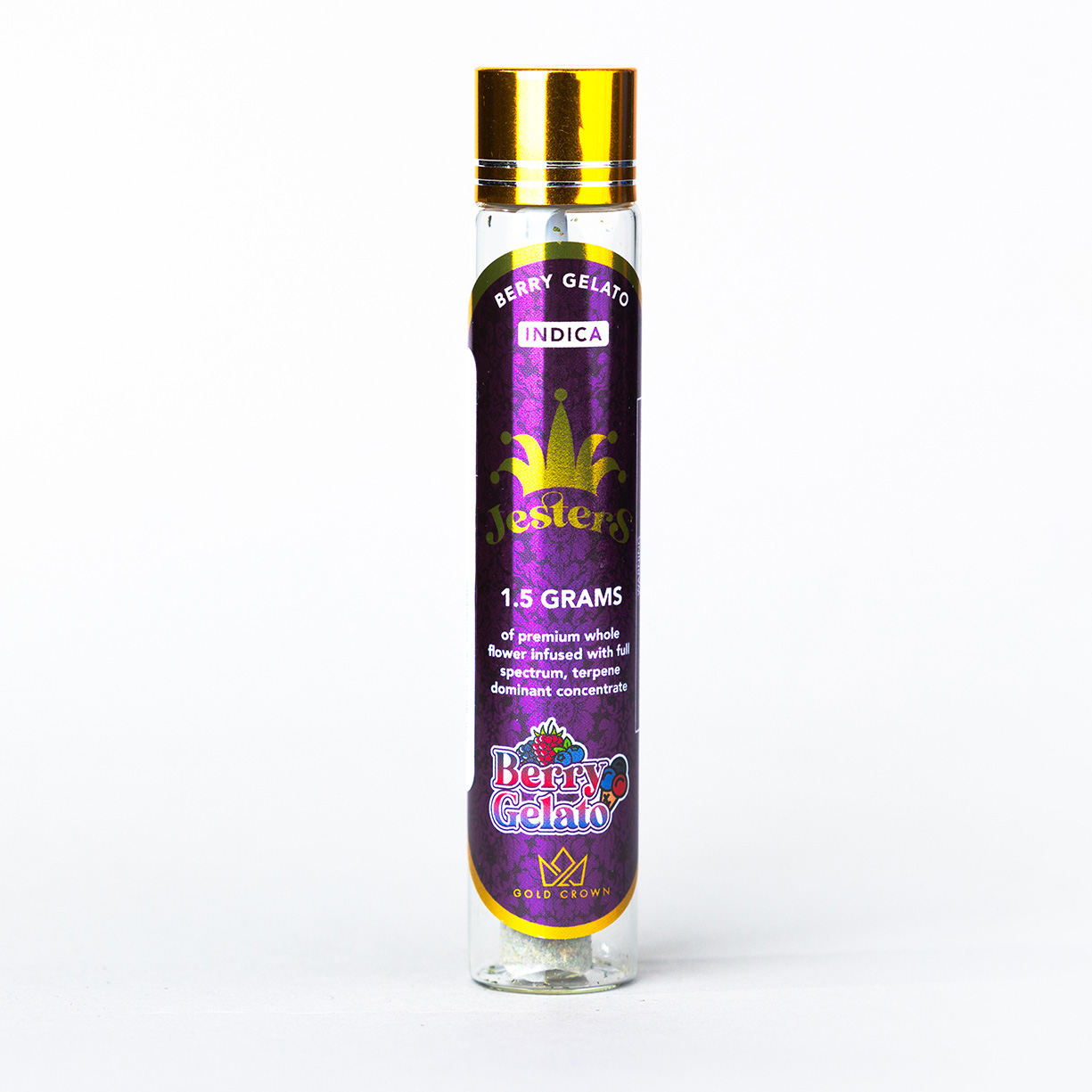 Photograph of product: Jester 1.5g Infused Preroll Berry Gelato