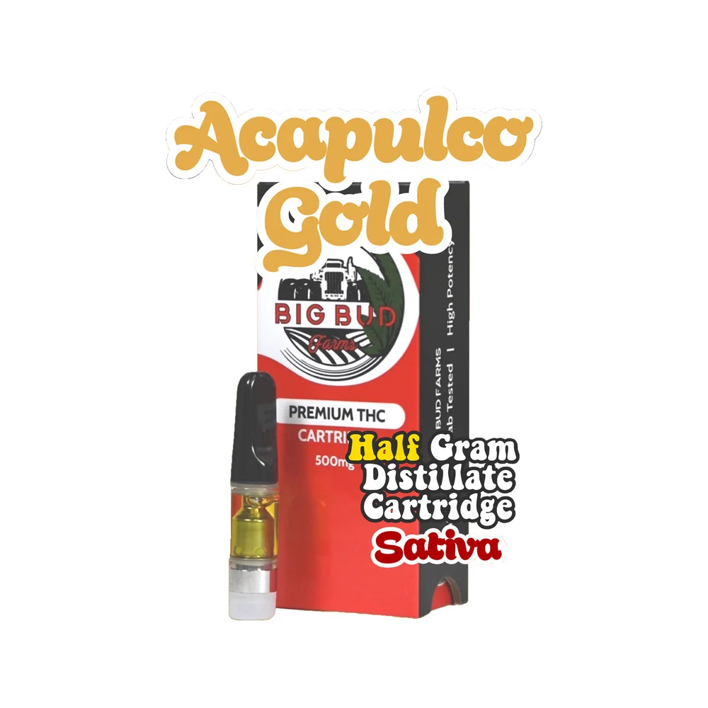 Photograph of product: Big Bud Farms Cart 1g Acapulco Gold