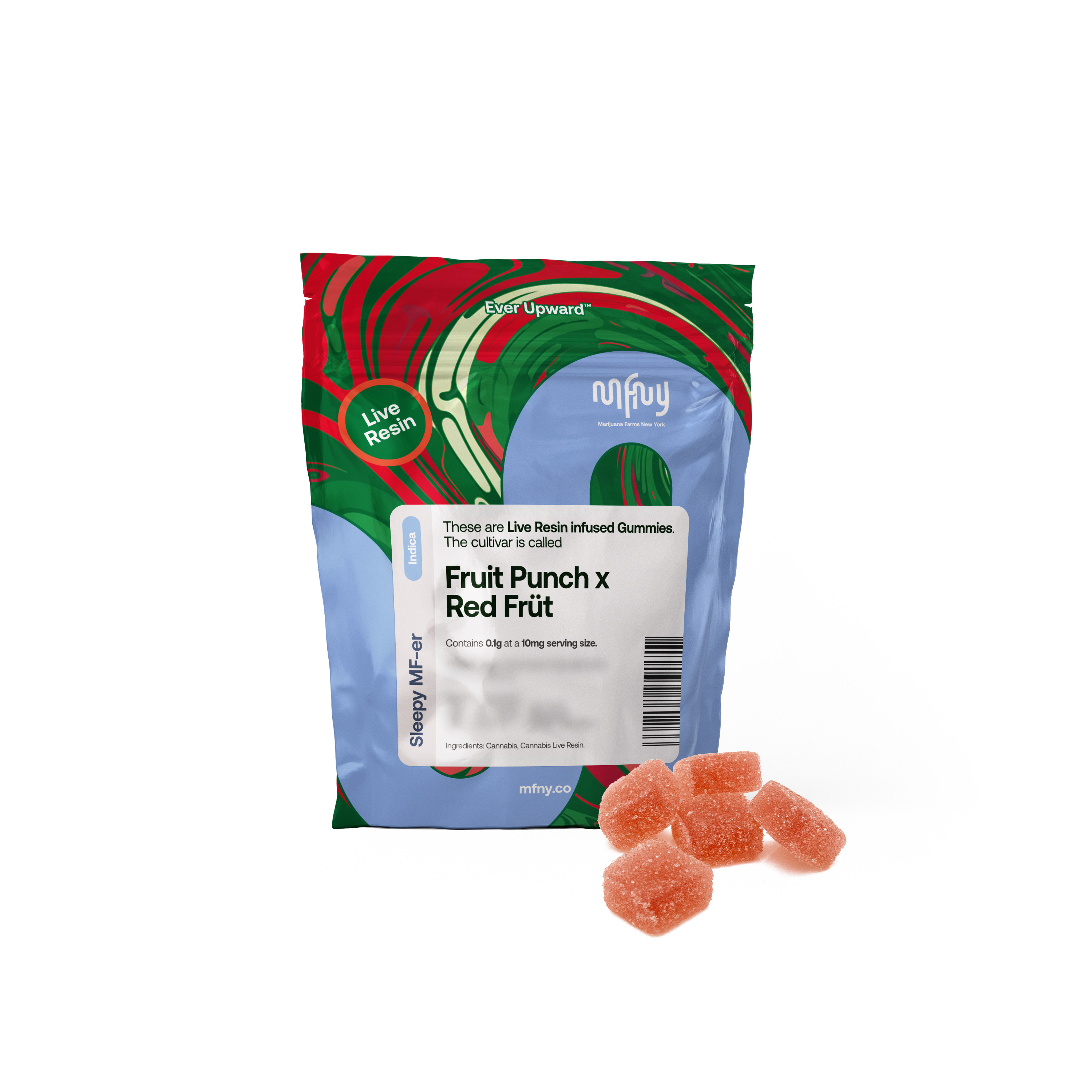 Photograph of Product: Fruit Punch x Red Frt | Live Resin Gummies