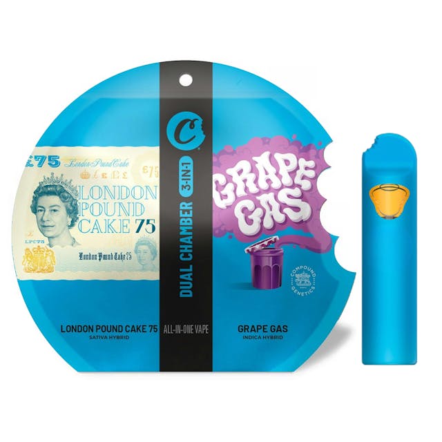 Photograph of product: LPC 75 (S/H) x Grape Gas (I/H) Dual Chamber Vape 1g - LPC 75 x Grape Gas