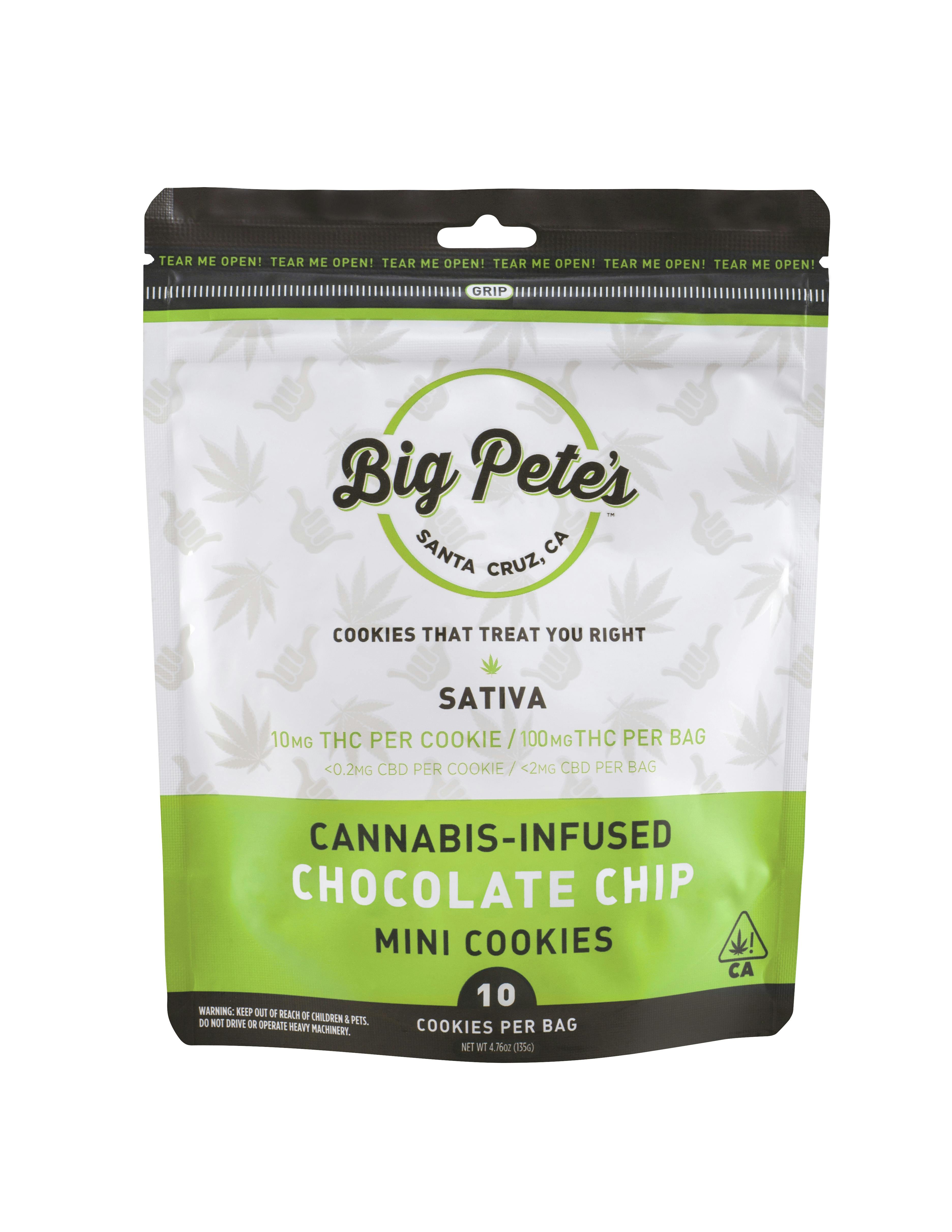 Photograph of Product: Big Pete's - Chocolate Chip Cookies - 100MG - Sativa