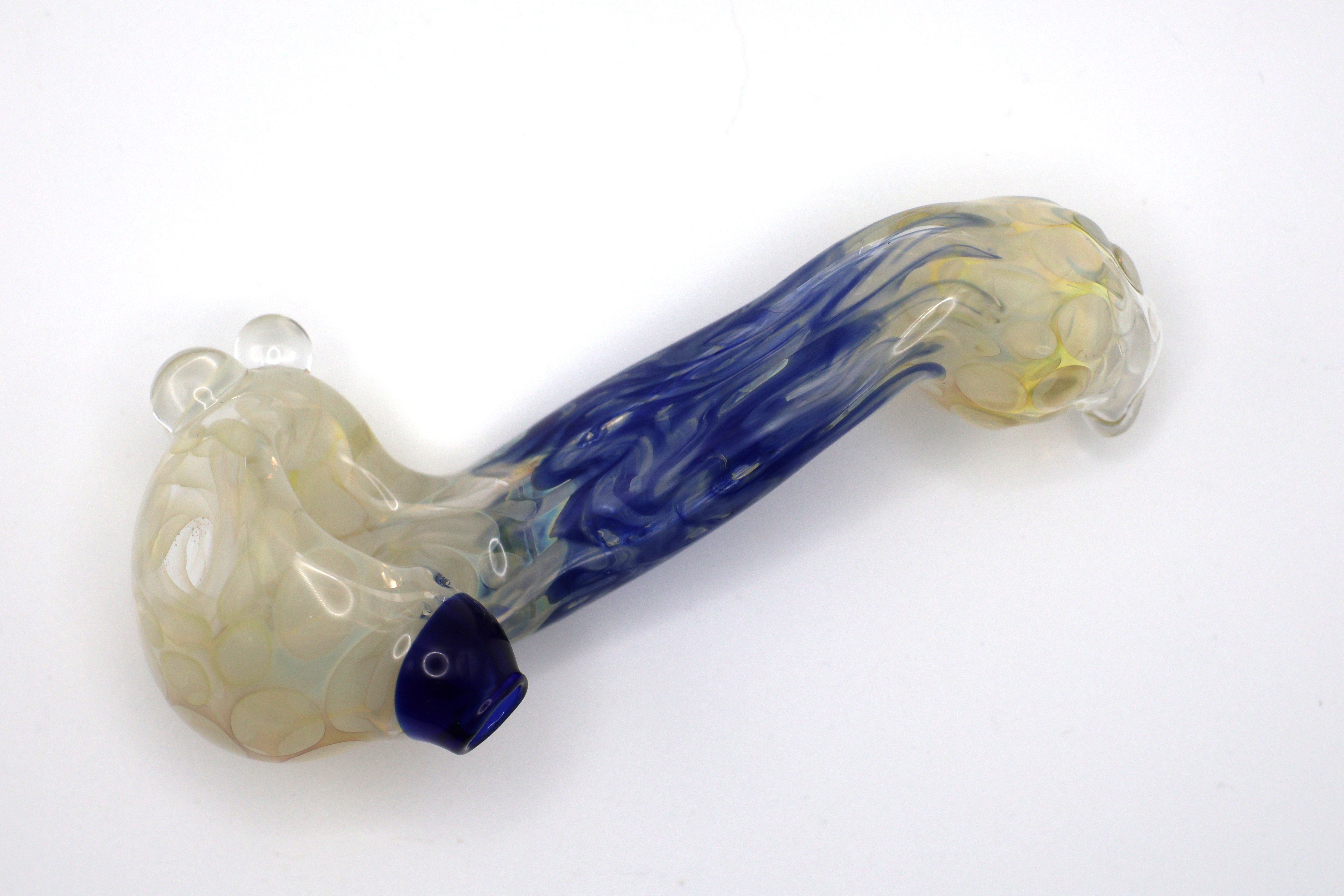 Photograph of product: Blue Swirl "Sherlock" - Vermont Blown Glass