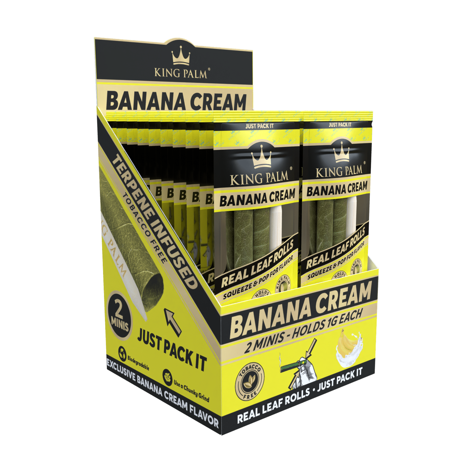 Photograph of product: King Palm | Flavor Tips | Banana Cream | 2pk