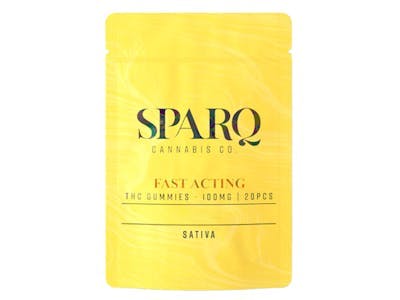 Photograph of product: SPARQ Fast-Acting Gummies Pineapple | 100mg