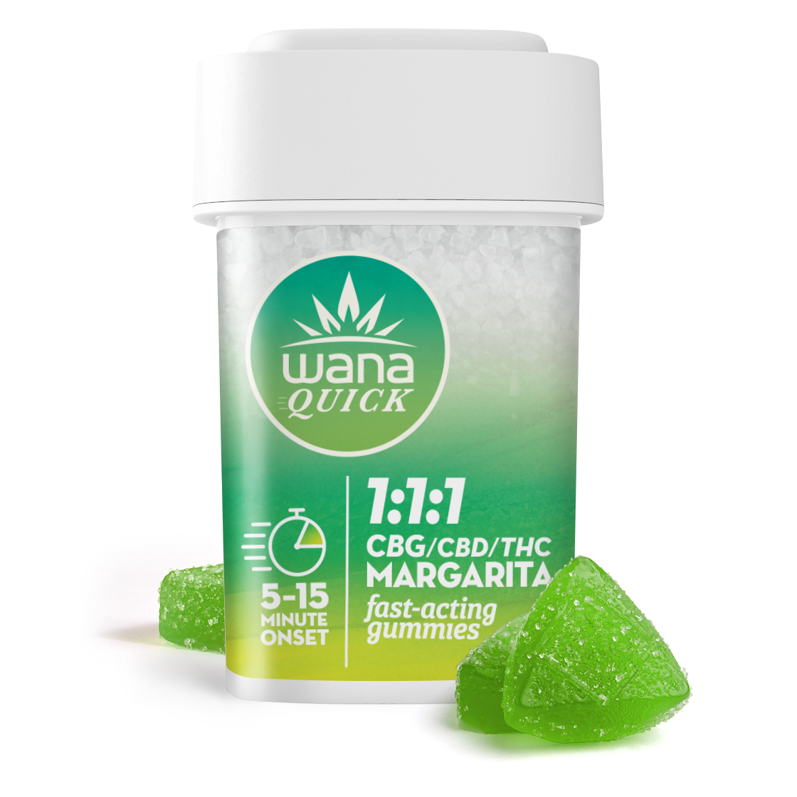 Photograph of product: Wana Fast Acting Margarita CBG/CBD/THC 1:1:1
