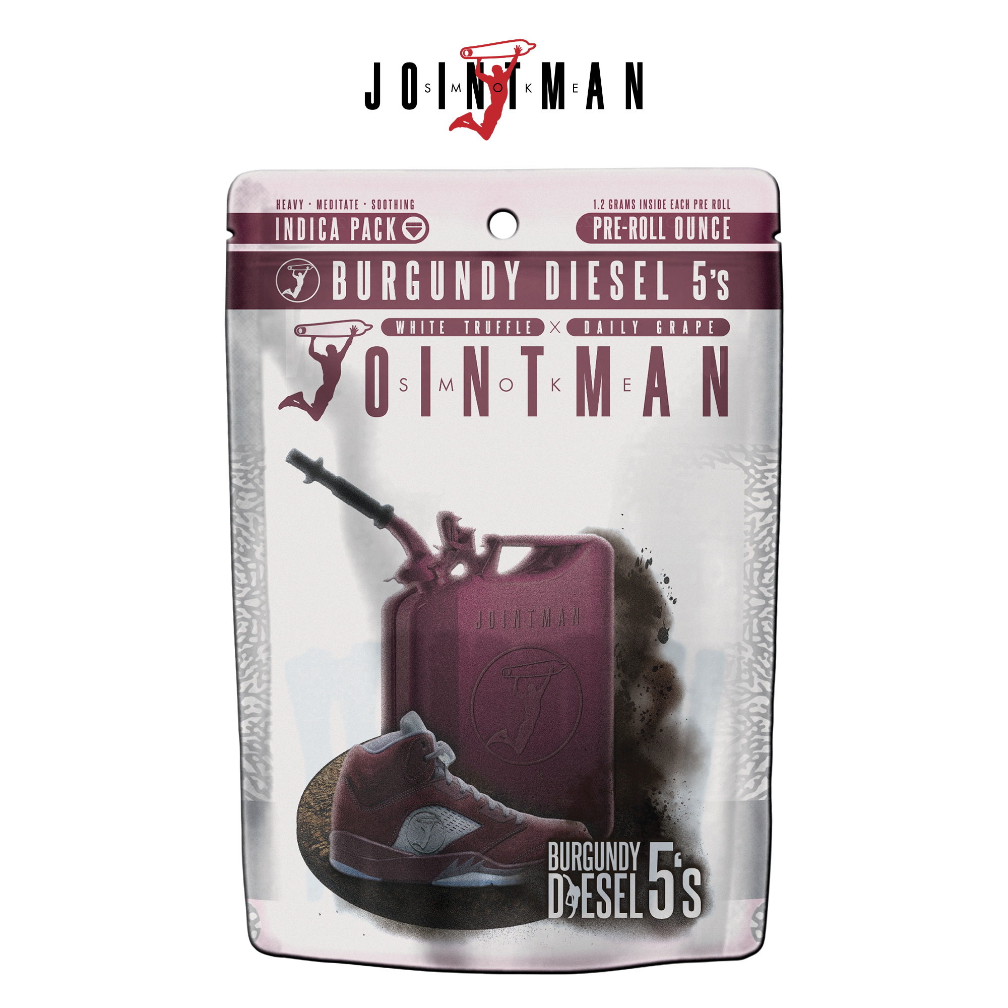 Photograph of product: Jointman x 23pk Prerolls | Burgundy Diesel 5's
