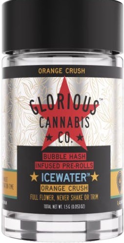 Photograph of product: Glorious - Orange Crush - 3x.5g Infused Preroll