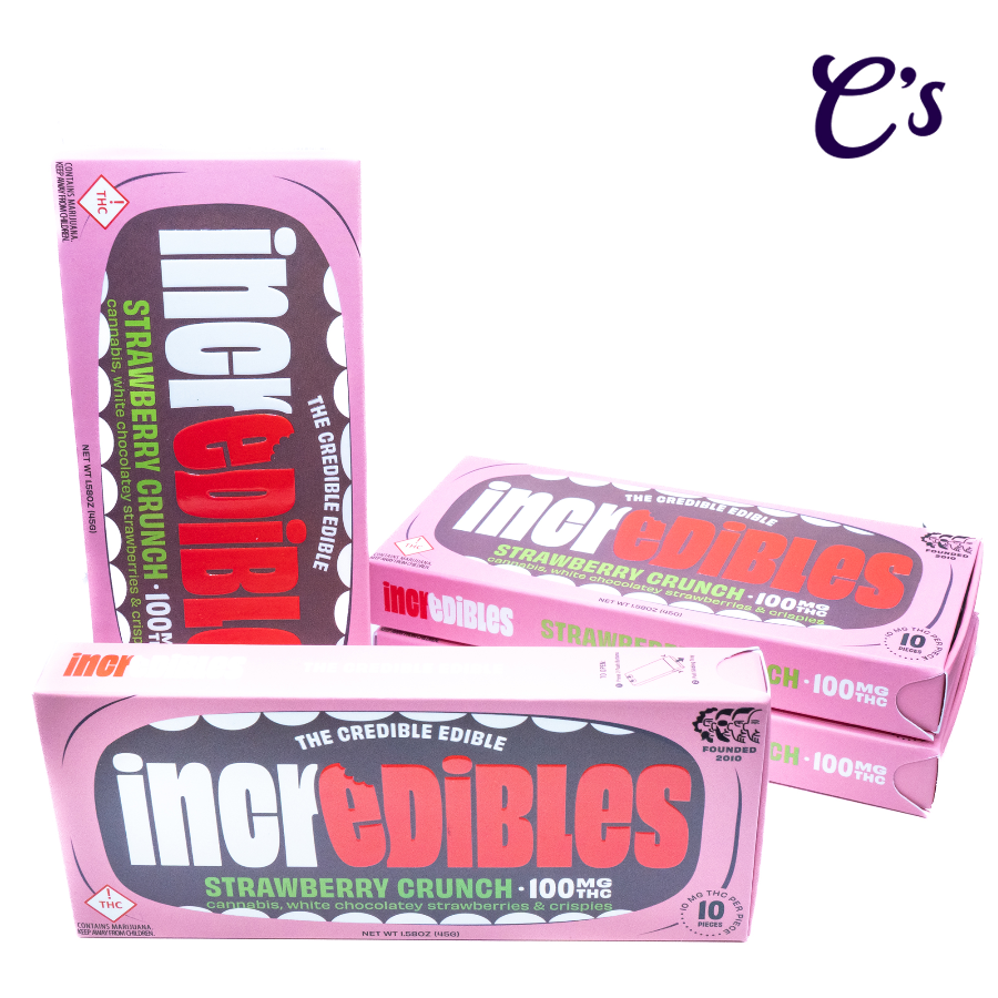 Photograph of product: Incredibles | Chocolate (H) Strawberry Crunch 100mg