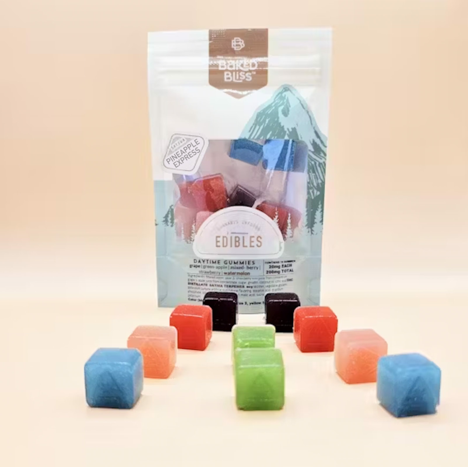 Photograph of product: Baked Bliss Daytime Gummies 200 MG