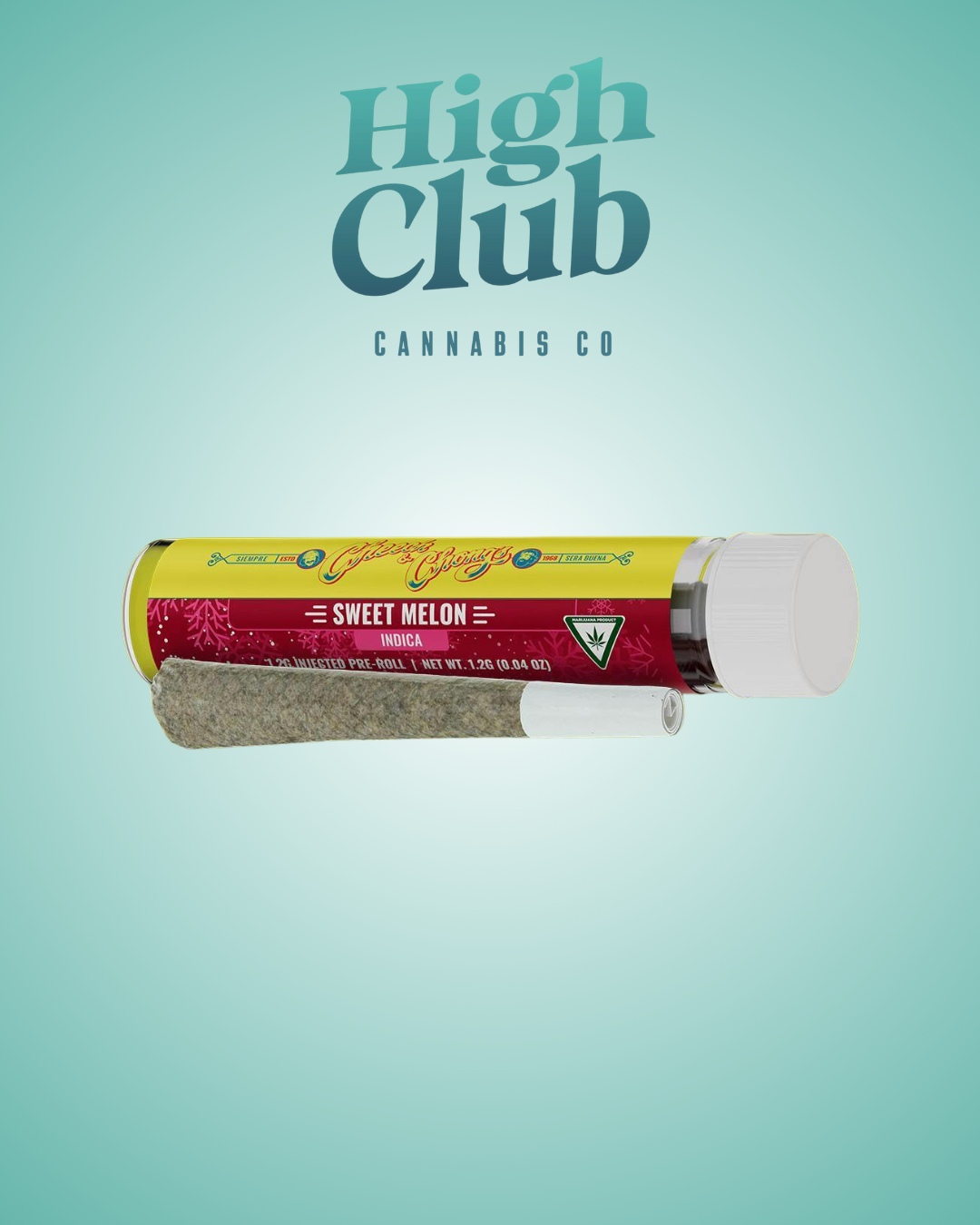 Photograph of product: Cheech & Chong | Sweet Melon Injected PreRoll