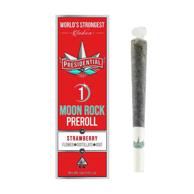 Photograph of product: Strawberry Moonrock Preroll  [I] Infused   Presidential