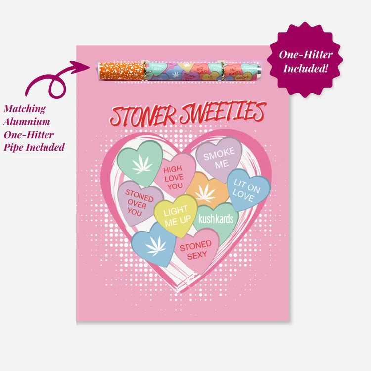 Photograph of product: Stoner Sweeties Valentine's Day Oui'd Greeting Card