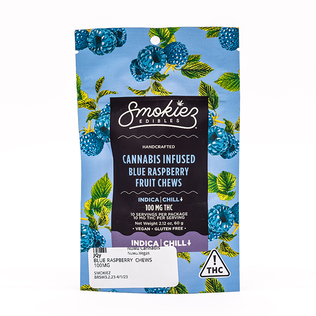 Photograph of product: Blue Raspberry  Chews 100mg {55}
