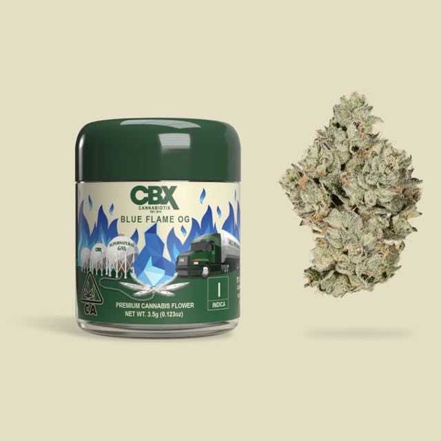 Photograph of product: Blue Flame OG | 3.5g Flower - 
